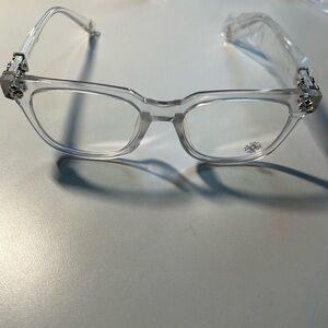 New Ch Glasses White And Silver Colour